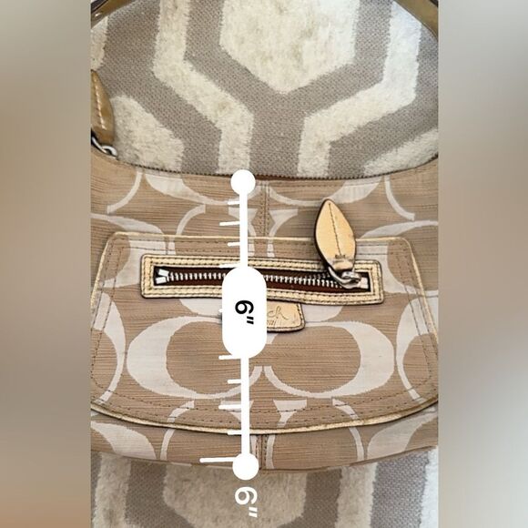 Coach Penelope Shantung Textured Signature Fabric Mini Hobo - Picture 14 of 15